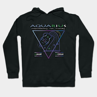 Aquarius Zodiac sign- astronomical sign - Horoscope Hoodie